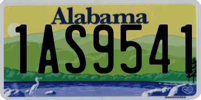 AL license plate 1AS9541