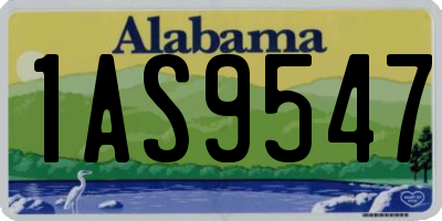 AL license plate 1AS9547
