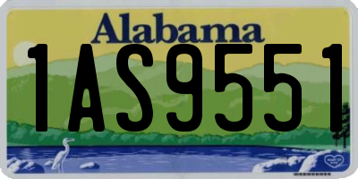 AL license plate 1AS9551