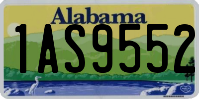 AL license plate 1AS9552