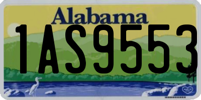 AL license plate 1AS9553