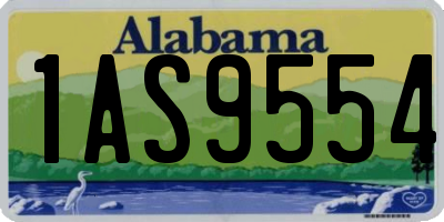 AL license plate 1AS9554