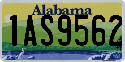 AL license plate 1AS9562