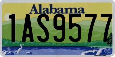 AL license plate 1AS9577