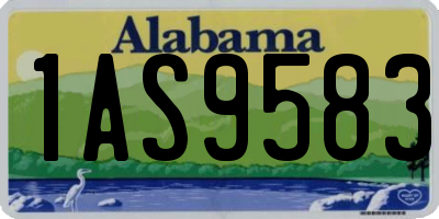AL license plate 1AS9583