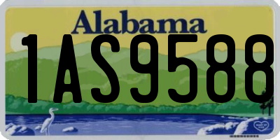 AL license plate 1AS9588