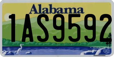 AL license plate 1AS9592