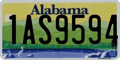 AL license plate 1AS9594