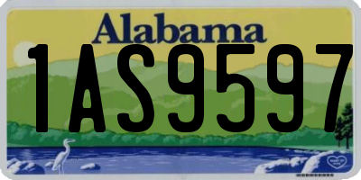 AL license plate 1AS9597