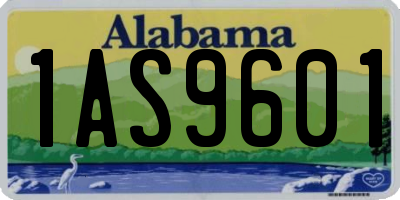 AL license plate 1AS9601