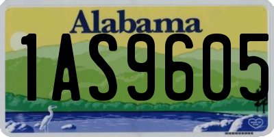 AL license plate 1AS9605