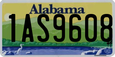 AL license plate 1AS9608