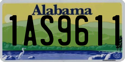 AL license plate 1AS9611