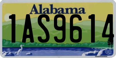 AL license plate 1AS9614