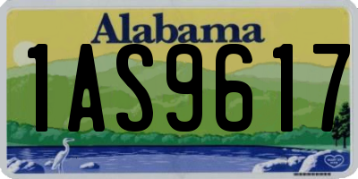 AL license plate 1AS9617