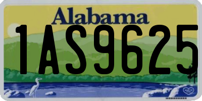 AL license plate 1AS9625