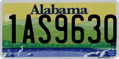 AL license plate 1AS9630