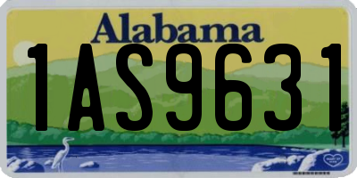AL license plate 1AS9631