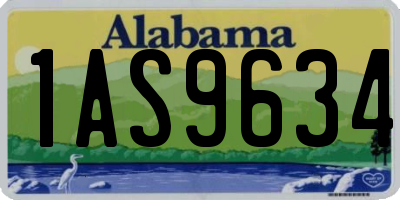 AL license plate 1AS9634