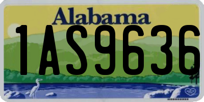 AL license plate 1AS9636