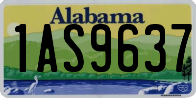 AL license plate 1AS9637