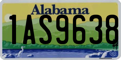AL license plate 1AS9638