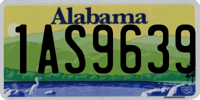 AL license plate 1AS9639