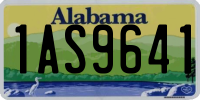 AL license plate 1AS9641