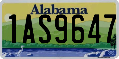 AL license plate 1AS9647