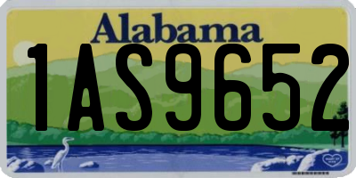 AL license plate 1AS9652