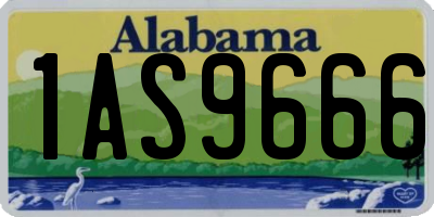 AL license plate 1AS9666
