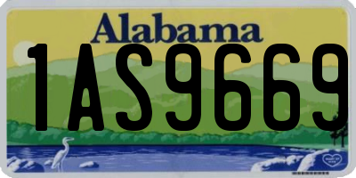 AL license plate 1AS9669