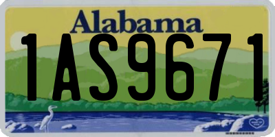 AL license plate 1AS9671