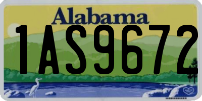 AL license plate 1AS9672