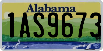 AL license plate 1AS9673