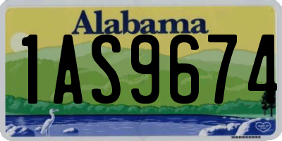 AL license plate 1AS9674