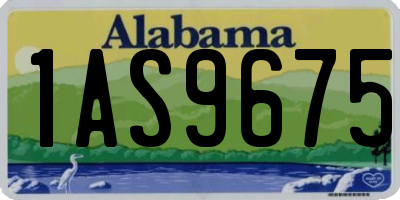 AL license plate 1AS9675