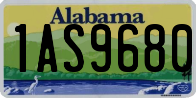AL license plate 1AS9680