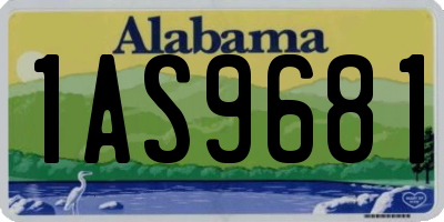 AL license plate 1AS9681