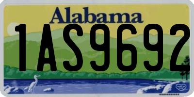 AL license plate 1AS9692