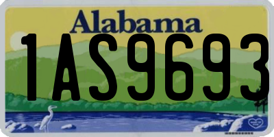 AL license plate 1AS9693