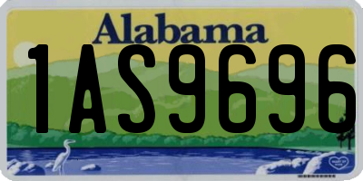 AL license plate 1AS9696