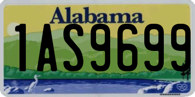 AL license plate 1AS9699