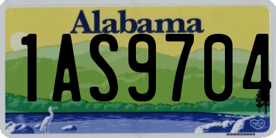 AL license plate 1AS9704