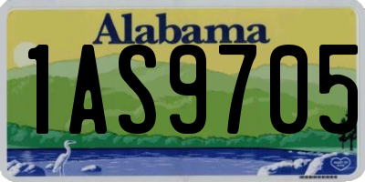 AL license plate 1AS9705