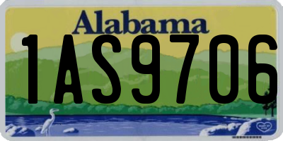 AL license plate 1AS9706