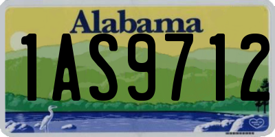 AL license plate 1AS9712