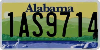 AL license plate 1AS9714