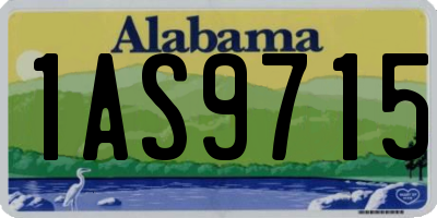 AL license plate 1AS9715