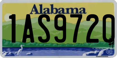 AL license plate 1AS9720